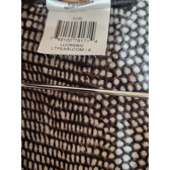 BCBGMAXAZRIA NWT Long Sleeve Knee Length Tori Dress in Light Pearl Combo, Small - Picture 8 of 8